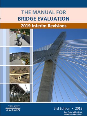 cover image of Manual Bridge Evaluation, 3rd Edition, 2019 Interim Revisions